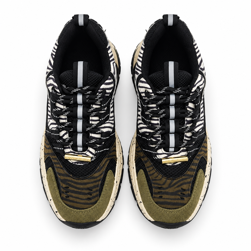 Steve Madden Baskets Animates-LE Olv Zebra  Women